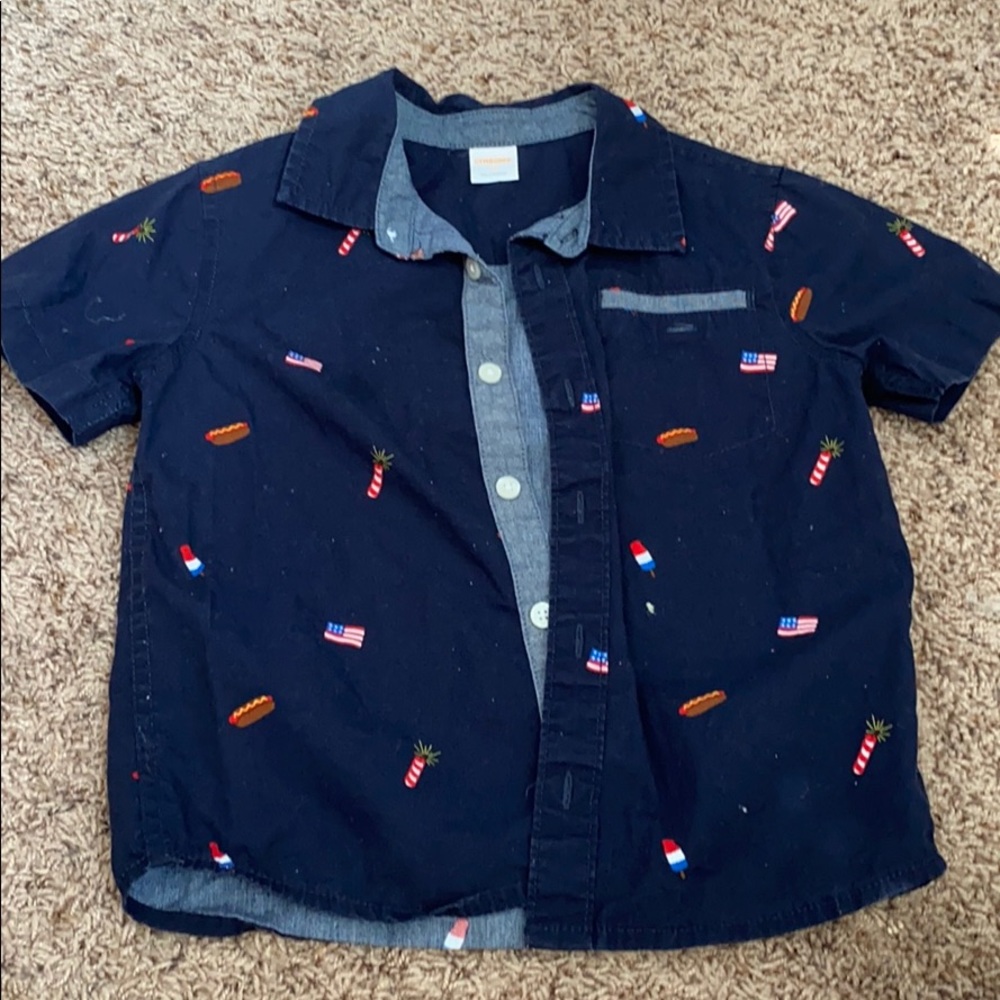 4th of July button up